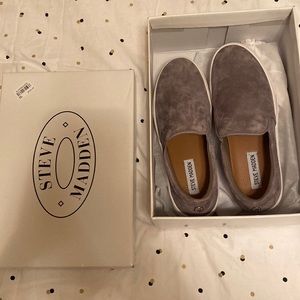 Steve Madden light gray Gillis shoes